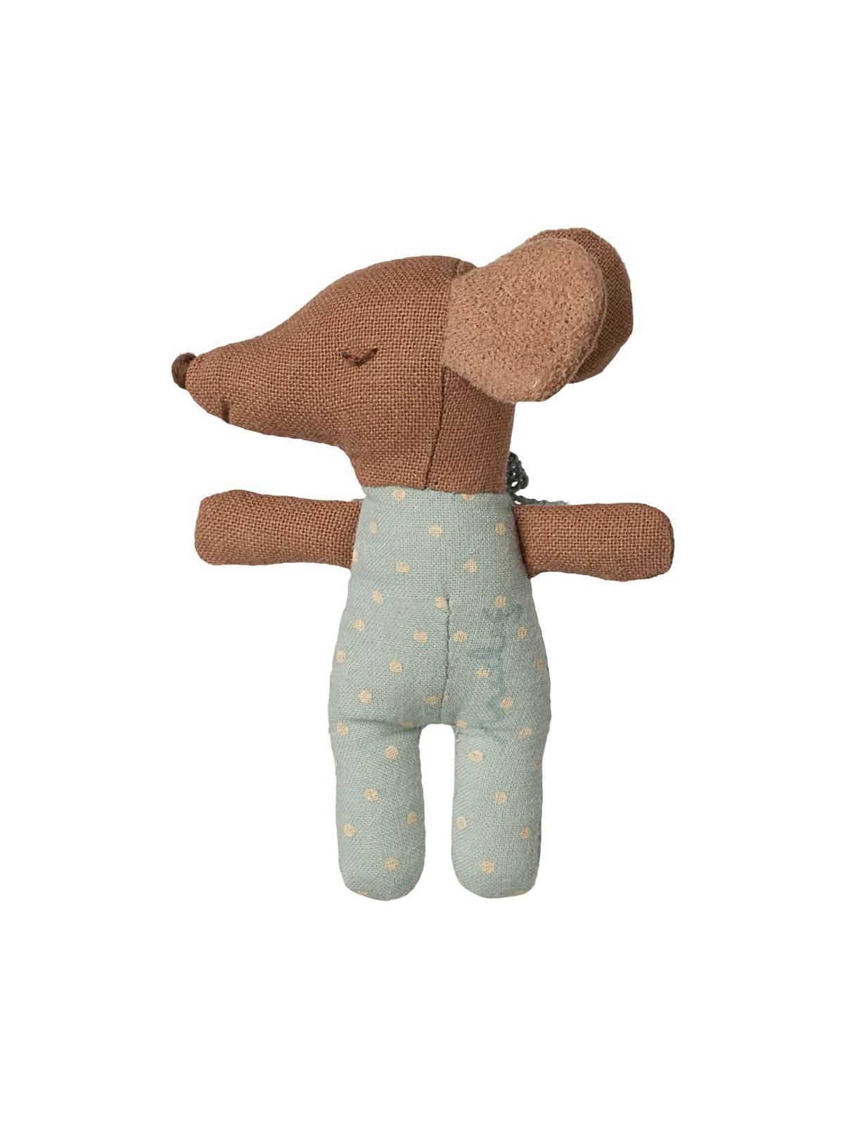 MAILEG | Slaap-wakker babymuisje in luciferdoosje - Blauw