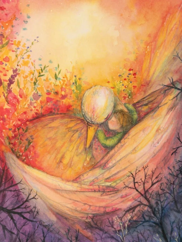 ANSICHTKAART | Troostvogel | ANNE ILLUSTRATIES