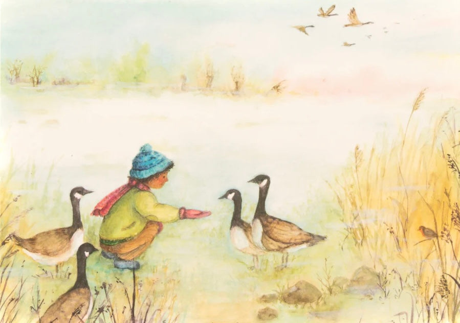 ANSICHTKAART | Wilde gans | ANNE ILLUSTRATIES