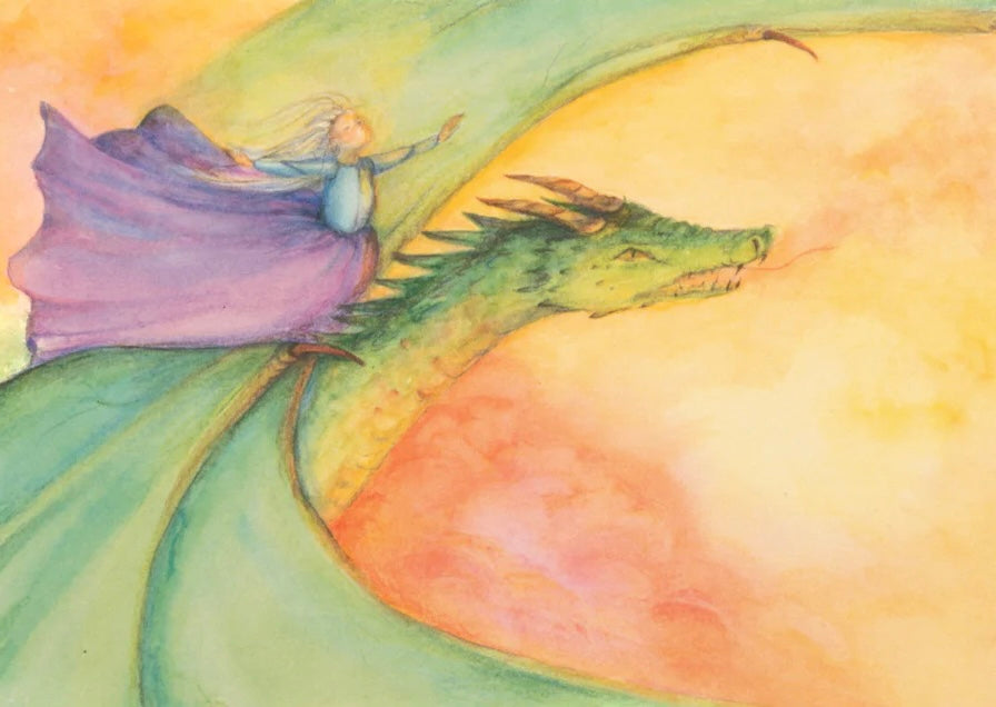 ANSICHTKAART | Drakenvlucht | ANNE ILLUSTRATIES