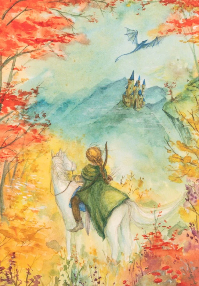 ANSICHTKAART | Ridder | ANNE ILLUSTRATIES