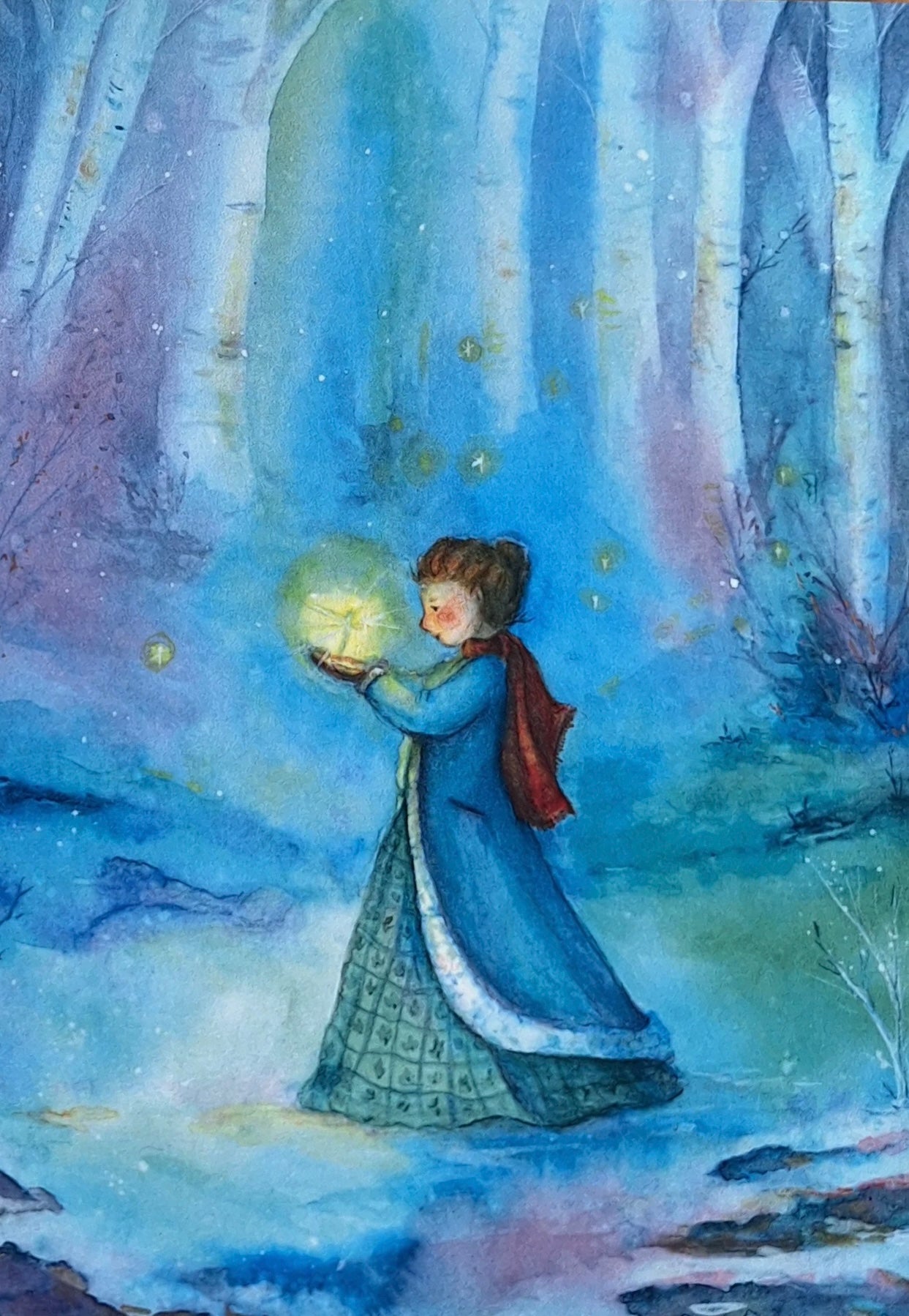 ANSICHTKAART | Winterelfje | ANNE ILLUSTRATIES