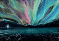 ANSICHTKAART | Under the Northern Lights | LINDE FAAS