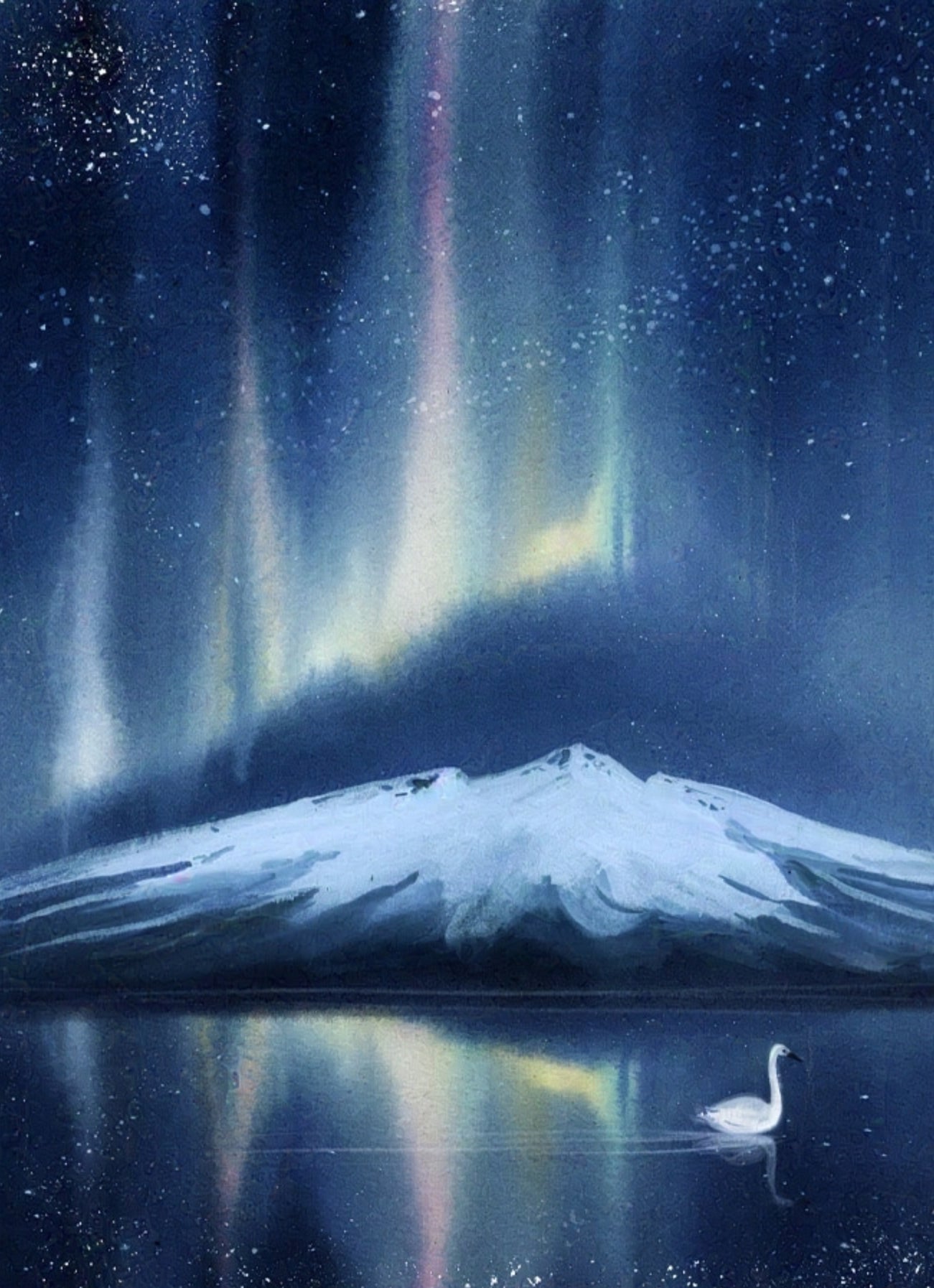 ANSICHTKAART | Swanlake | LINDE FAAS