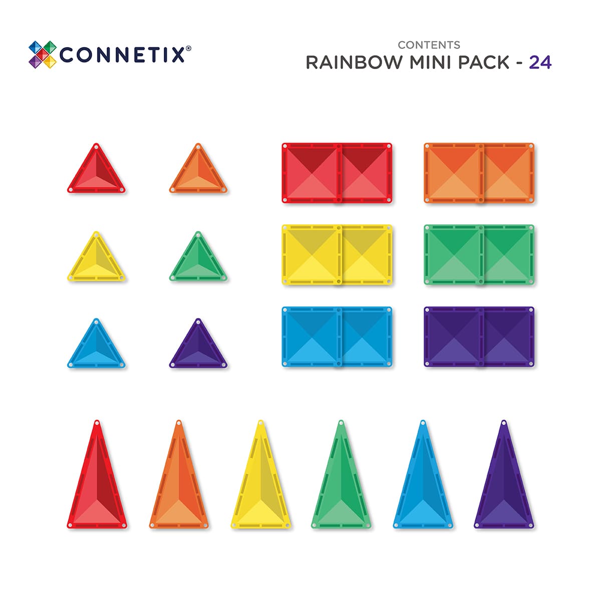 CONNETIX | Rainbow Mini Pack 24 pieces