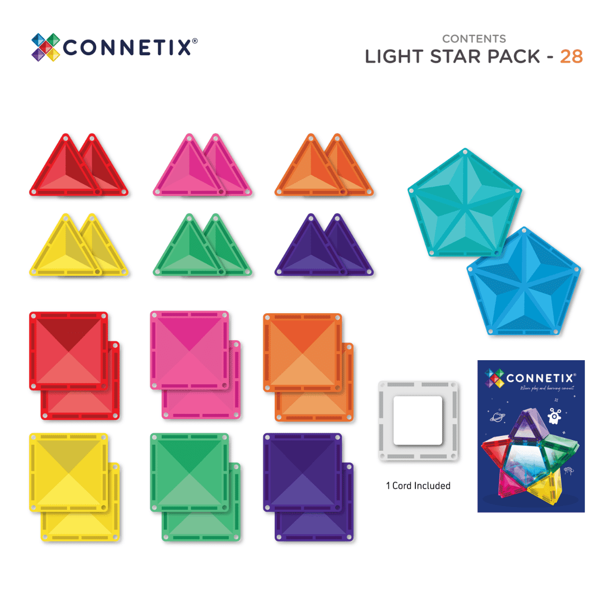 CONNETIX | Light Star Pack 28 pieces