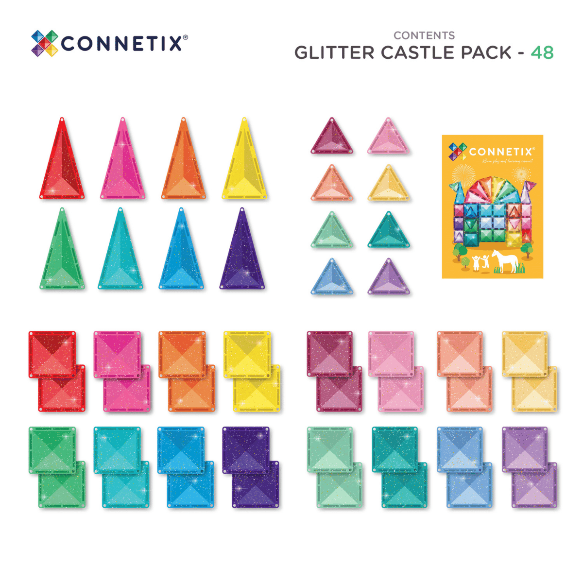 CONNETIX | Glitter Castle Pack 48 pieces