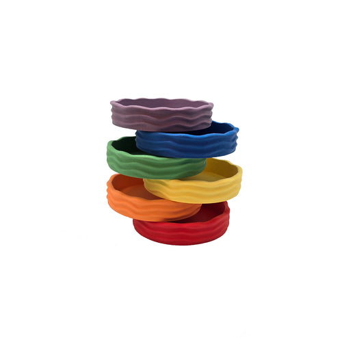 GRENNN | Wave regenboogbakjes set