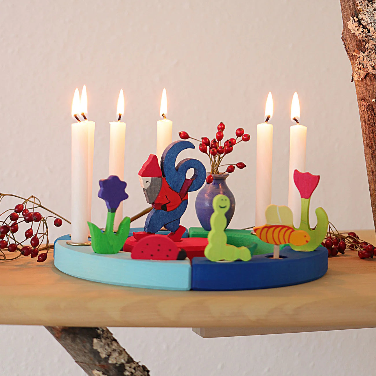 GRIMM’S | Jaarring | Blauw/Groen