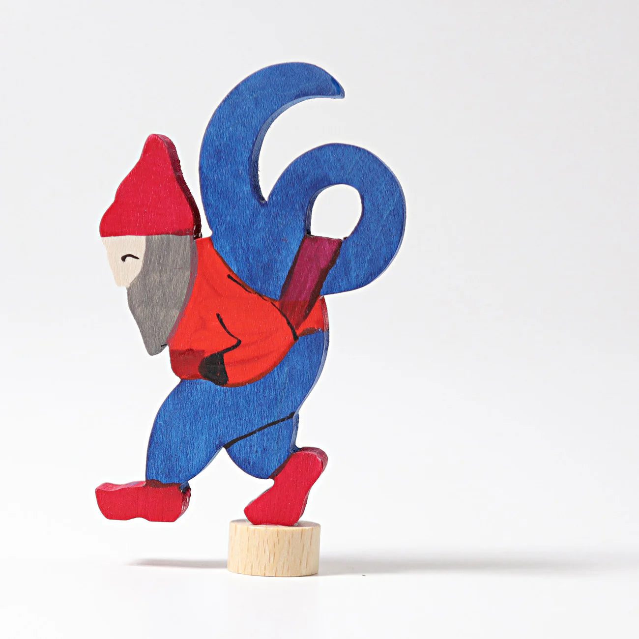 GRIMM’S | Houten jaarring steker | Sprookjescijfer 6