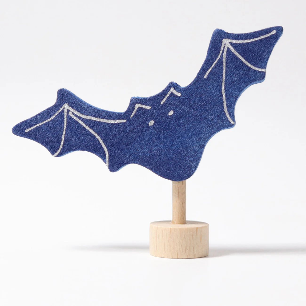 GRIMM’S | Houten jaarring steker | Vleermuis