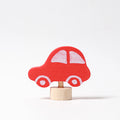 GRIMM’S | Houten jaarring steker | Auto (rood)