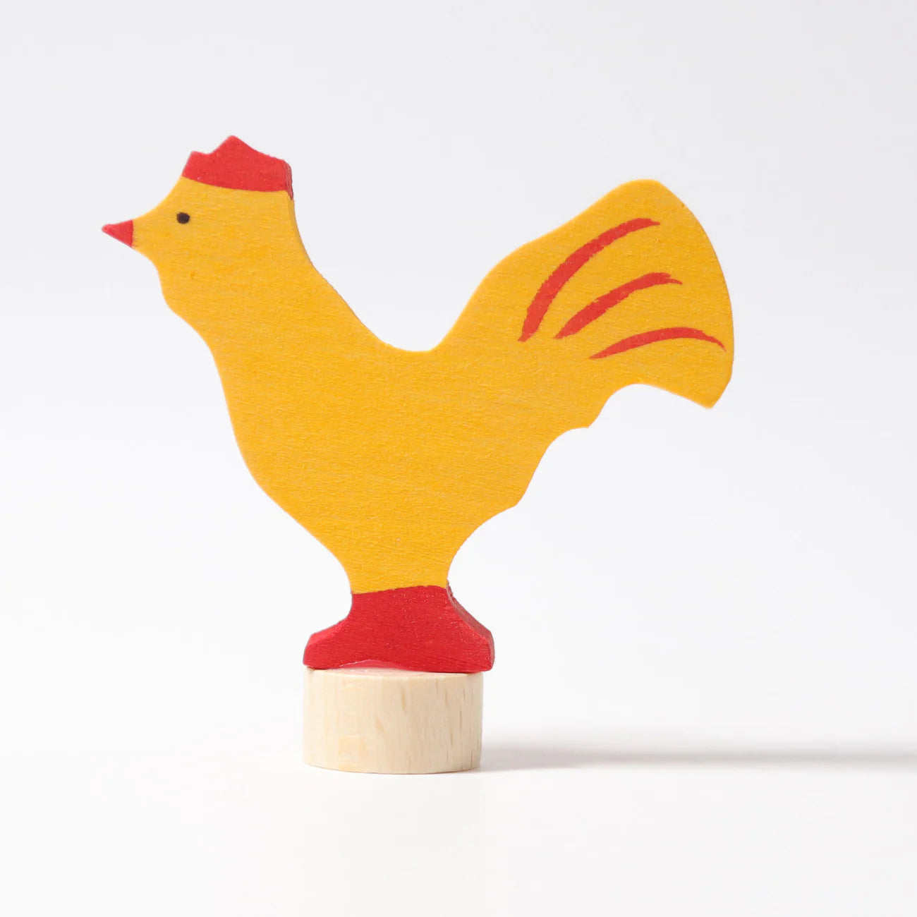GRIMM’S | Houten jaarring steker | Haan