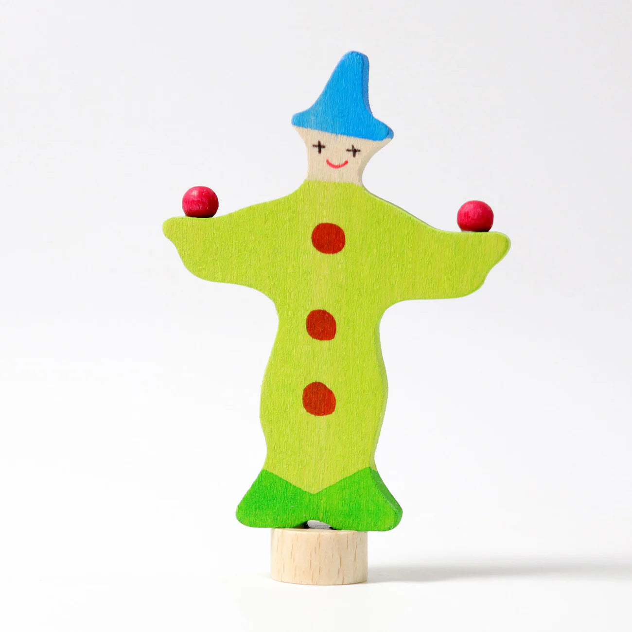 GRIMM’S | Houten jaarring steker | Clown