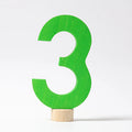 GRIMM’S | Houten jaarring steker | Cijfer 3