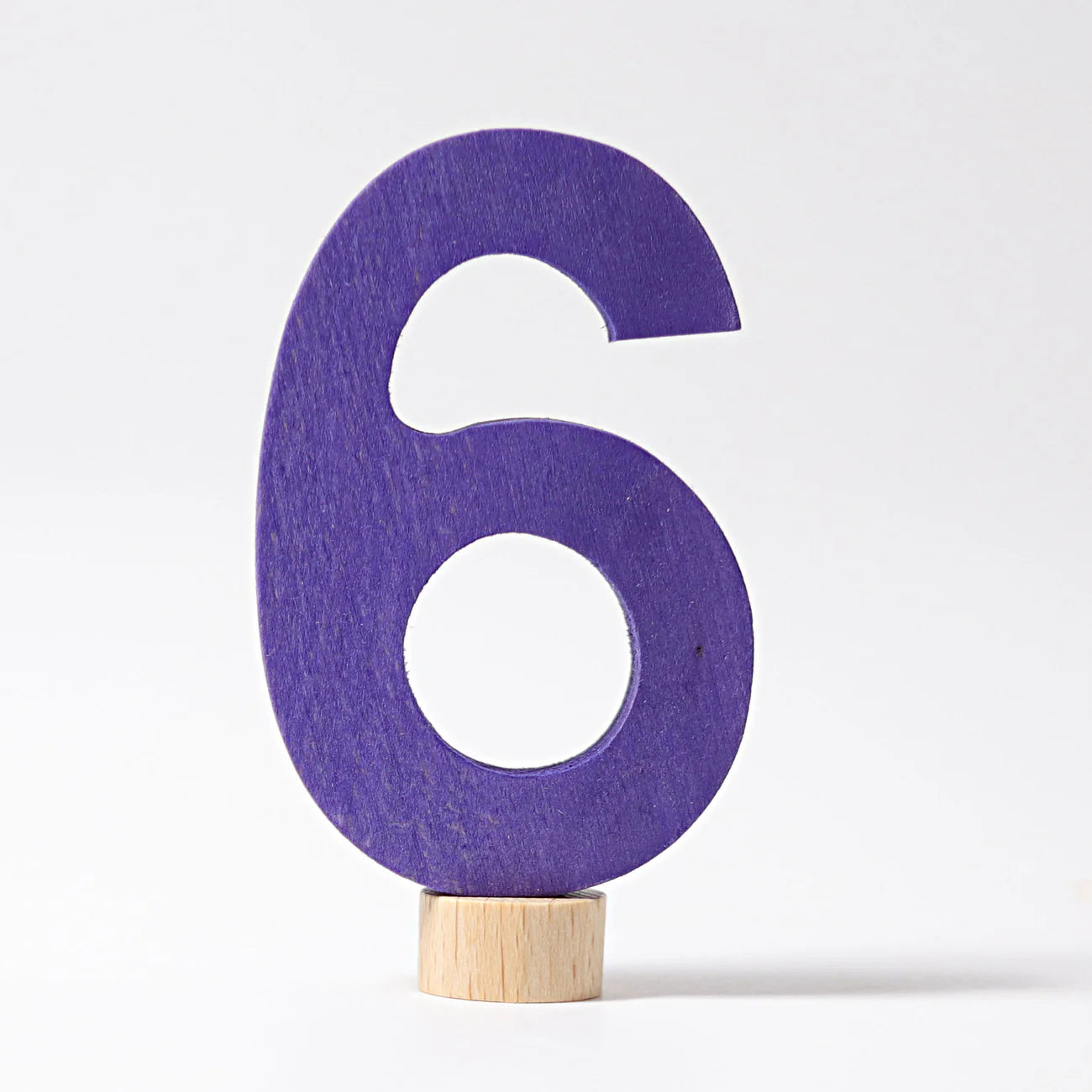 GRIMM’S | Houten jaarring steker | Cijfer 6