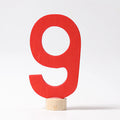 GRIMM’S | Houten jaarring steker | Cijfer 9