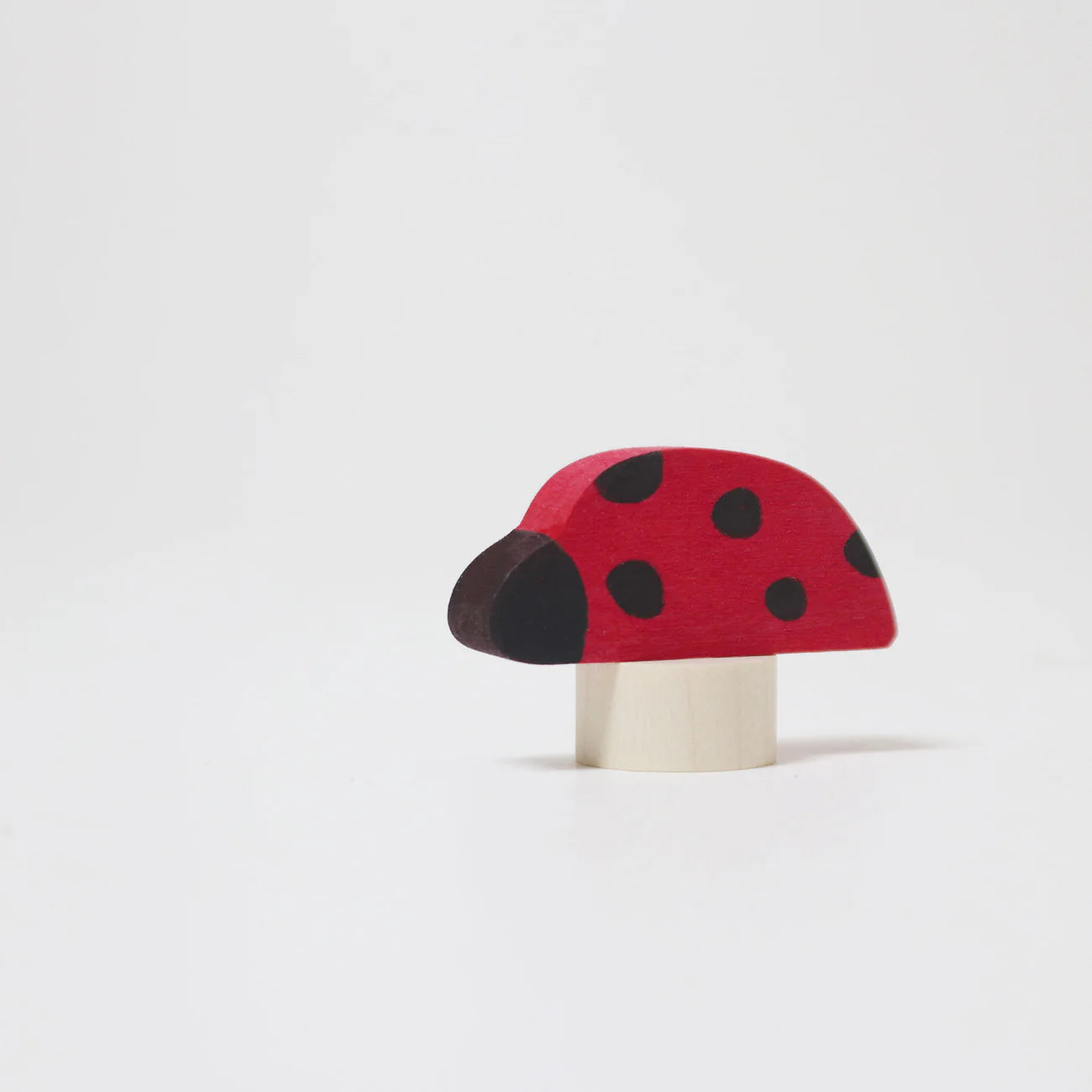 GRIMM’S | Houten jaarring steker | Lieveheersbeestje