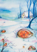 ANSICHTKAART | Winterslaap | ANNE ILLUSTRATIES