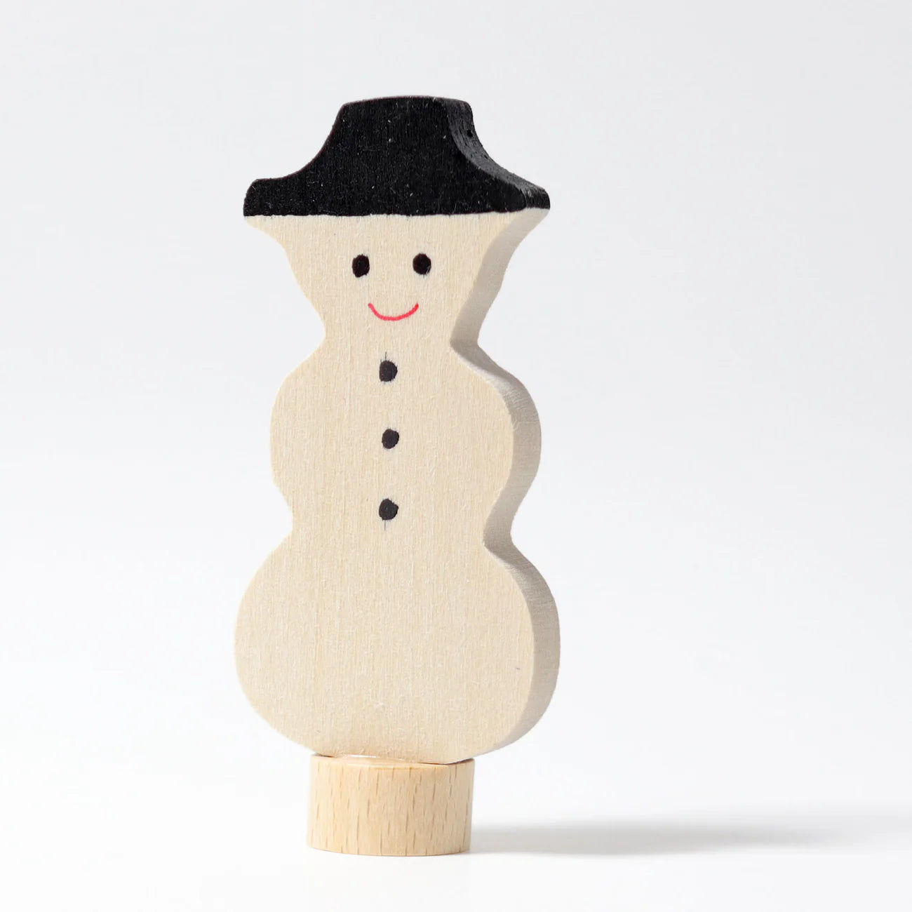 GRIMM’S | Houten jaarring steker | Sneeuwpop