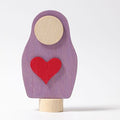 GRIMM’S | Houten jaarring steker | Matroeskja (paars)