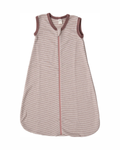 LILANO | Slaapzak mouwloos (70% wol, 30% zijde) | Mauve striped