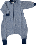 LILANO | Slaapzak wolfleece met voeten | Marine striped