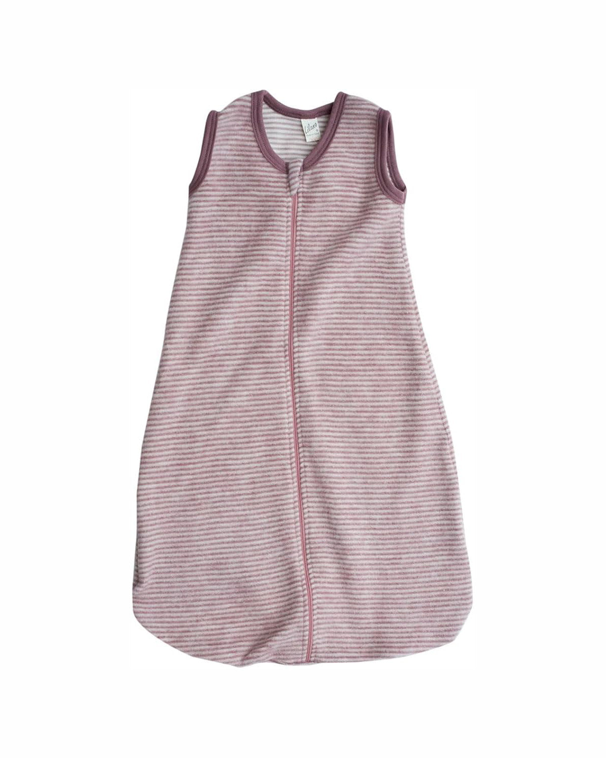 LILANO | Slaapzak mouwloos | Mauve striped