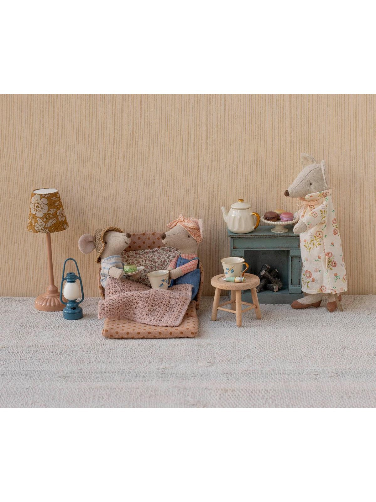 MAILEG | Vintage vloerlamp, Muis - Zand