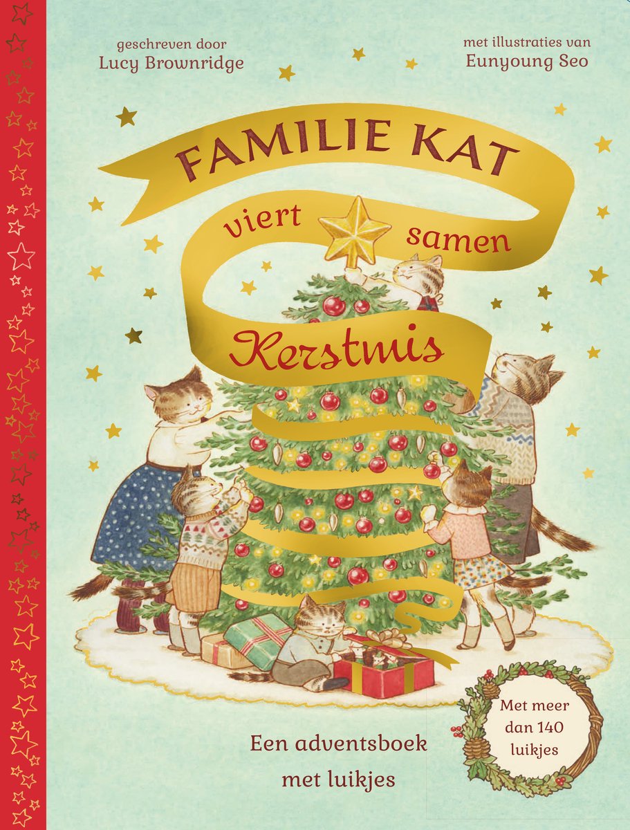 Familie kat viert samen kerstmis | Lucy Brownridge