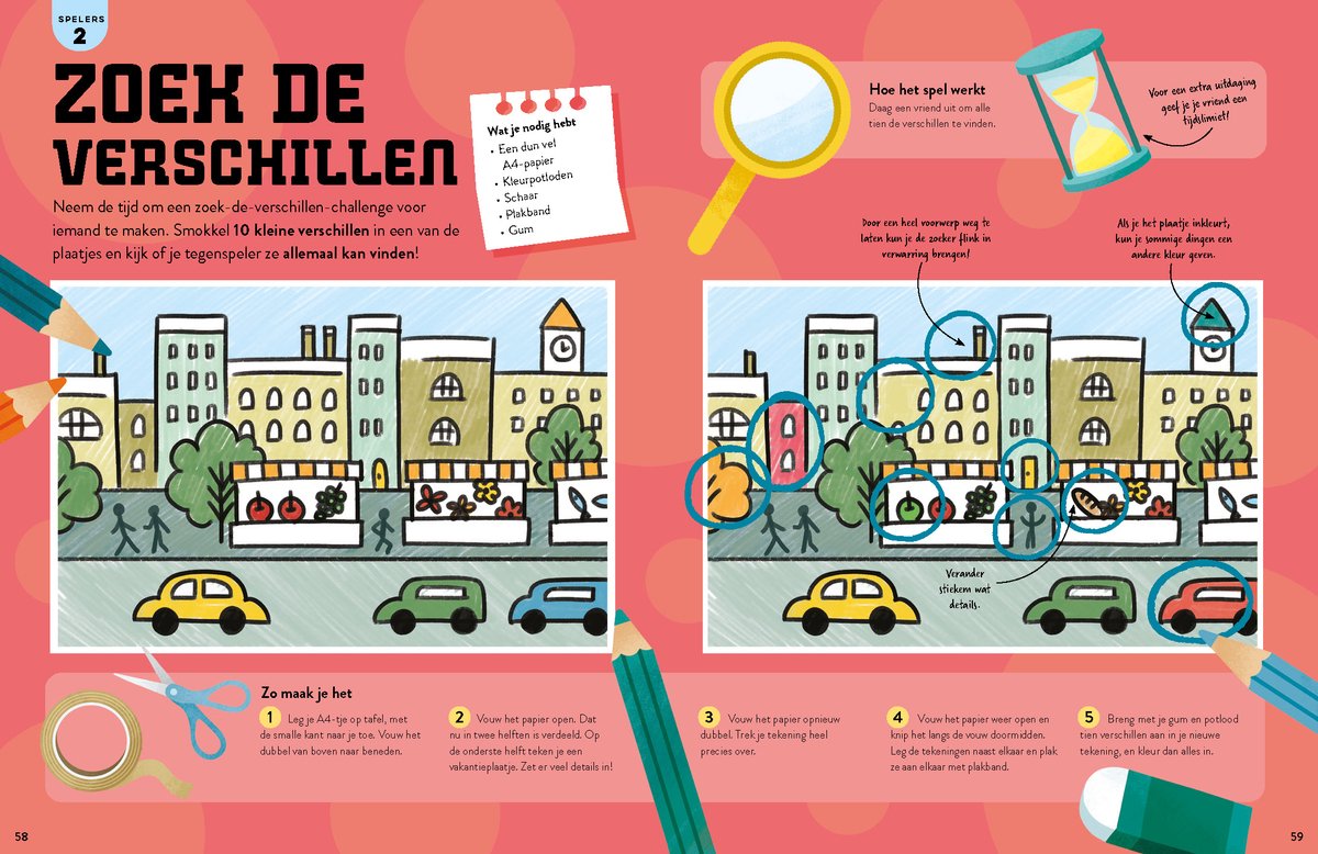 Maak je eigen vakantie spelletjes