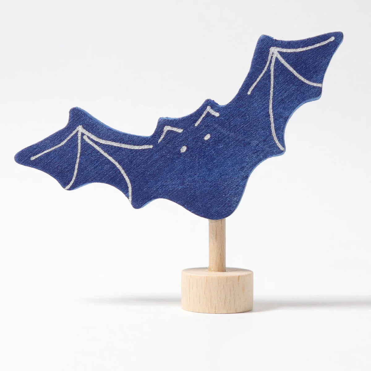 Grimm’s | houten jaarring steker, vleermuis