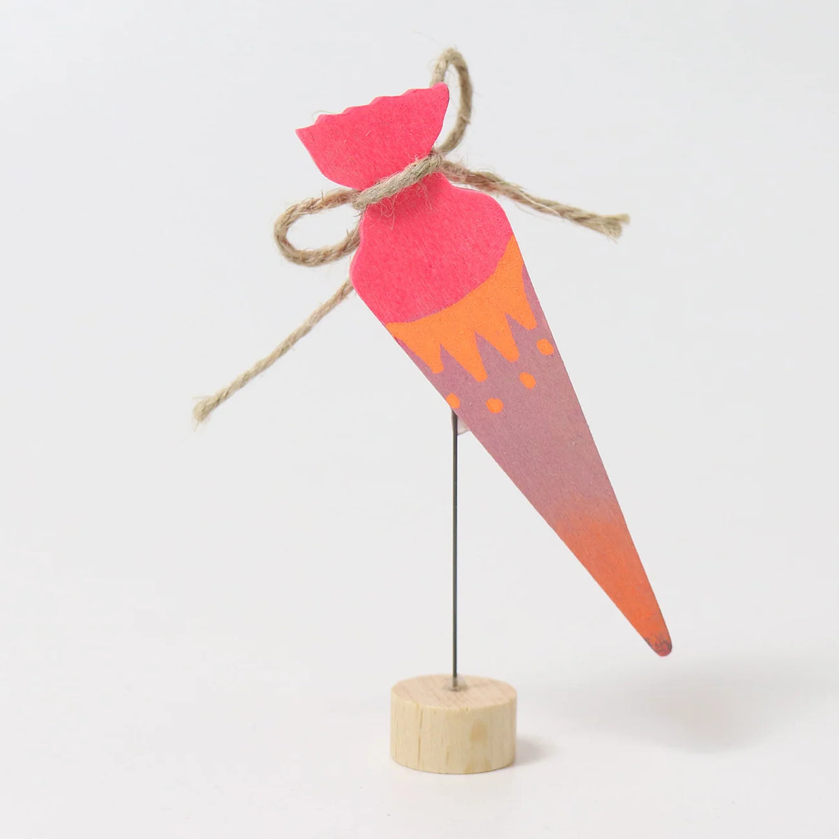 Grimm's | steker school cone roze