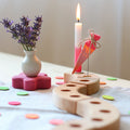 Grimm's | steker school cone roze