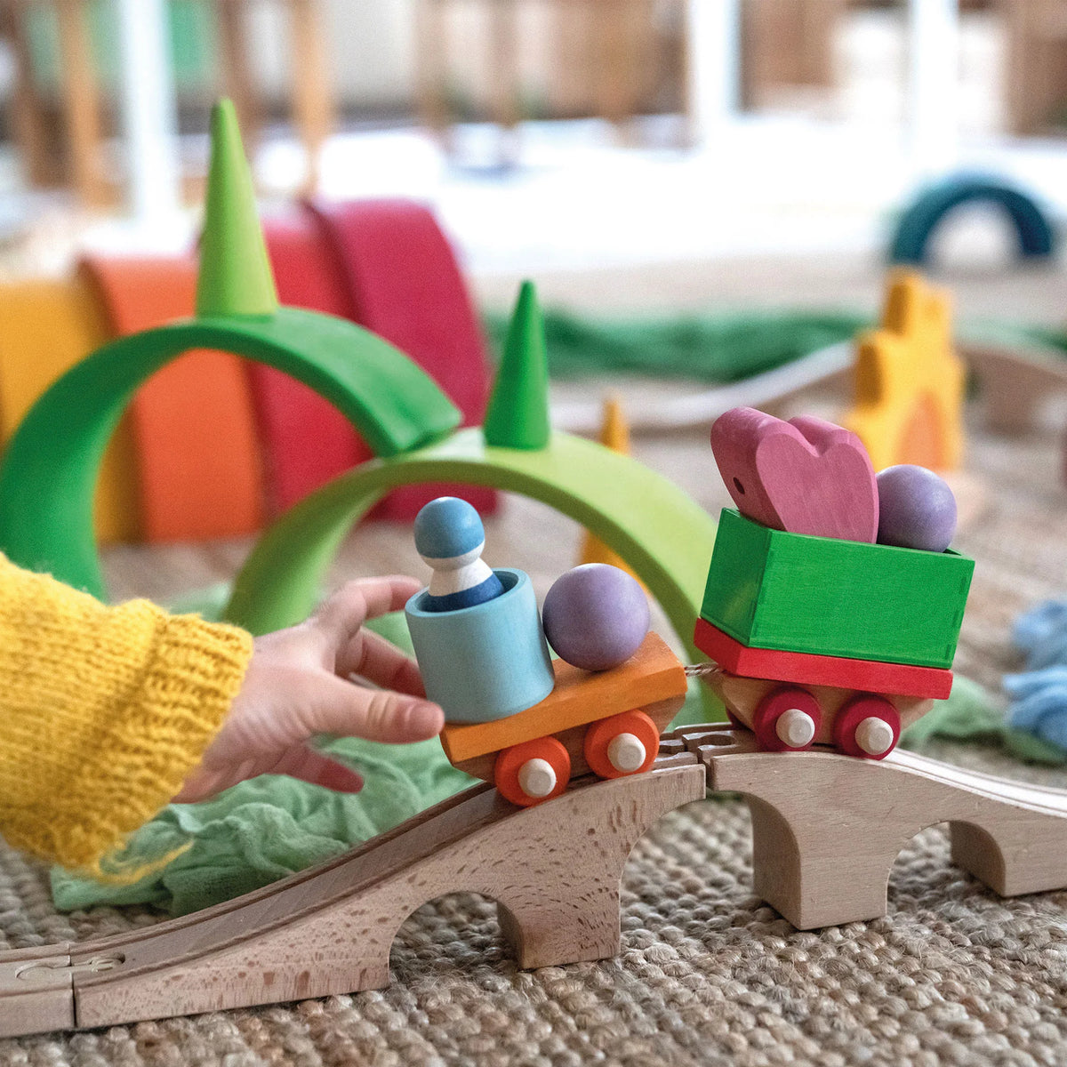 Grimm's | bouwset houten trein