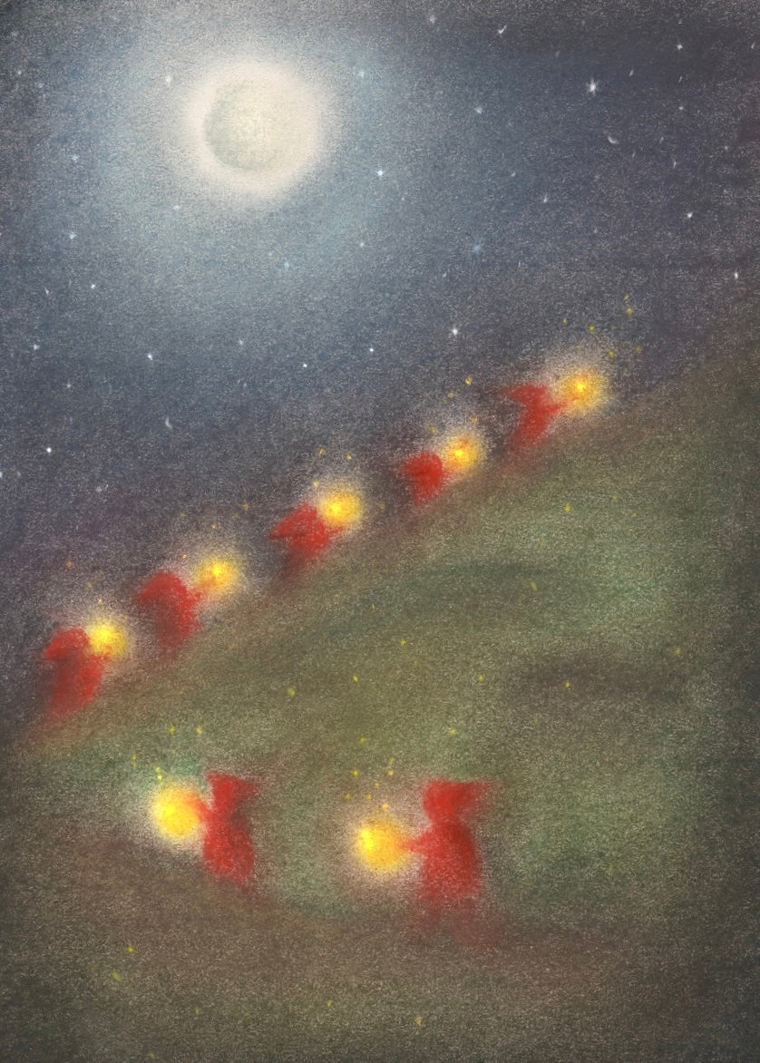 ANSICHTKAART | Zeven lichtjes | LOT BOUWES