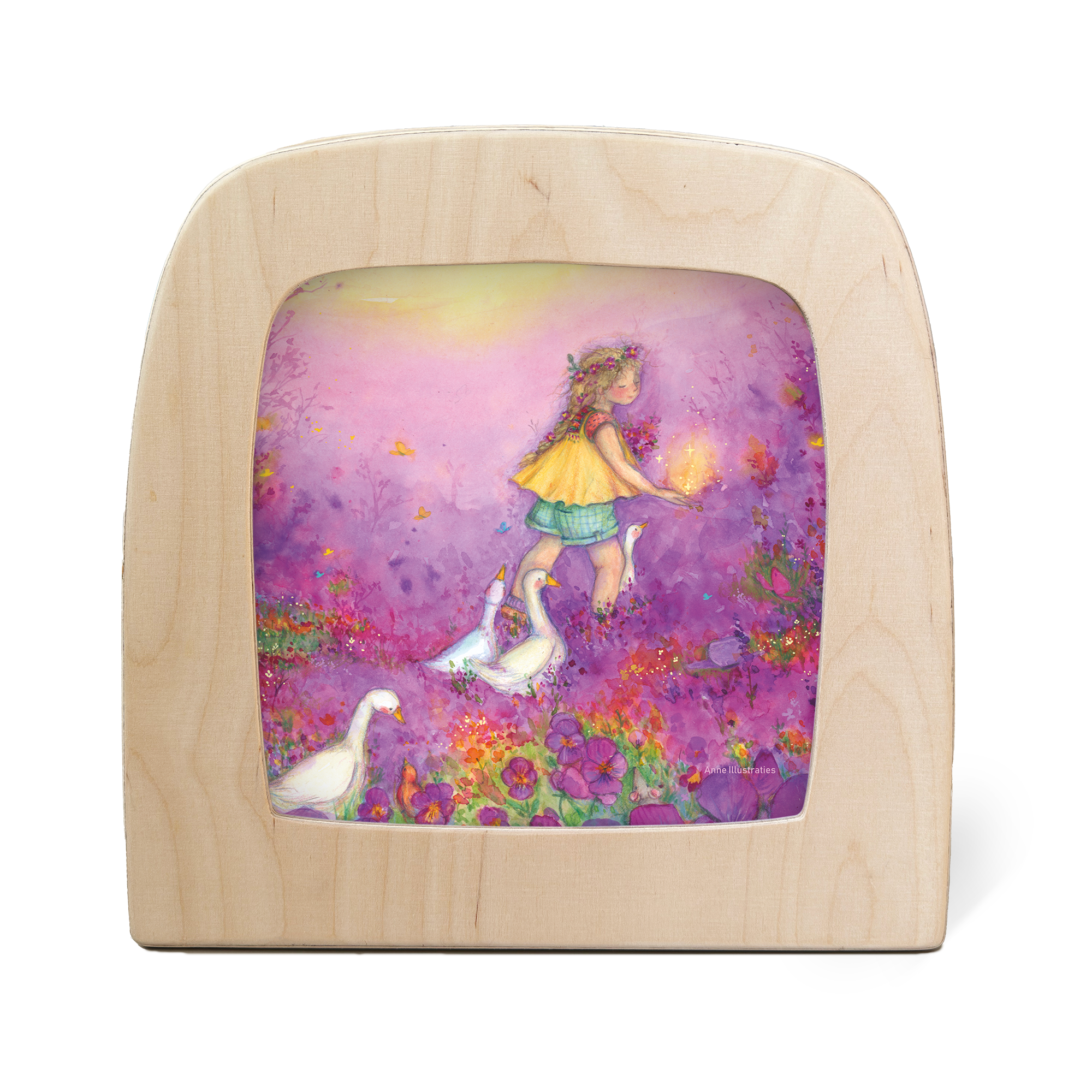 TOVERLUX | silhouet | ANNE ILLUSTRATIES | Little Goose Girl
