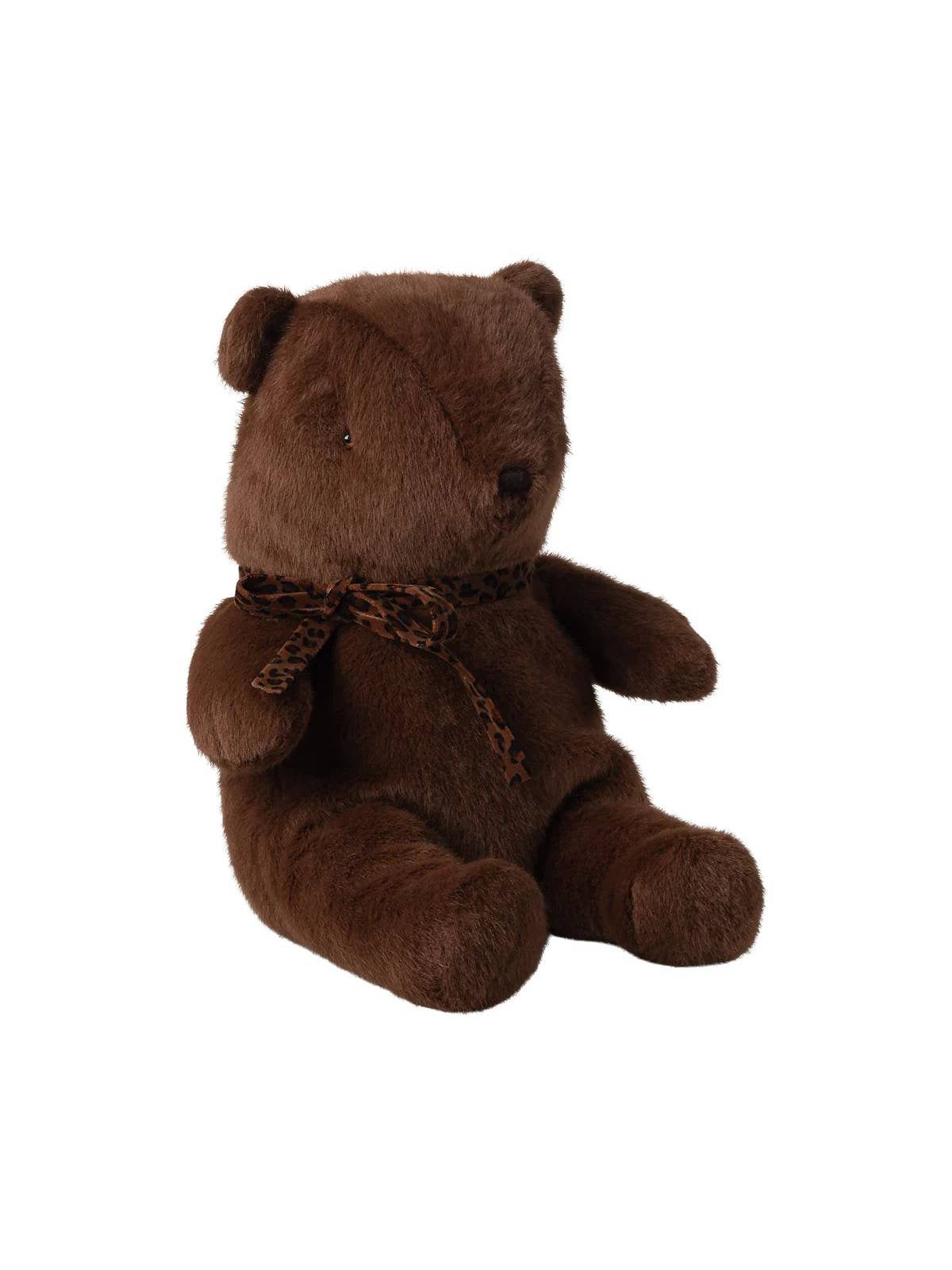 MAILEG | Teddybeerknuffel, Medium - Pure chocolade