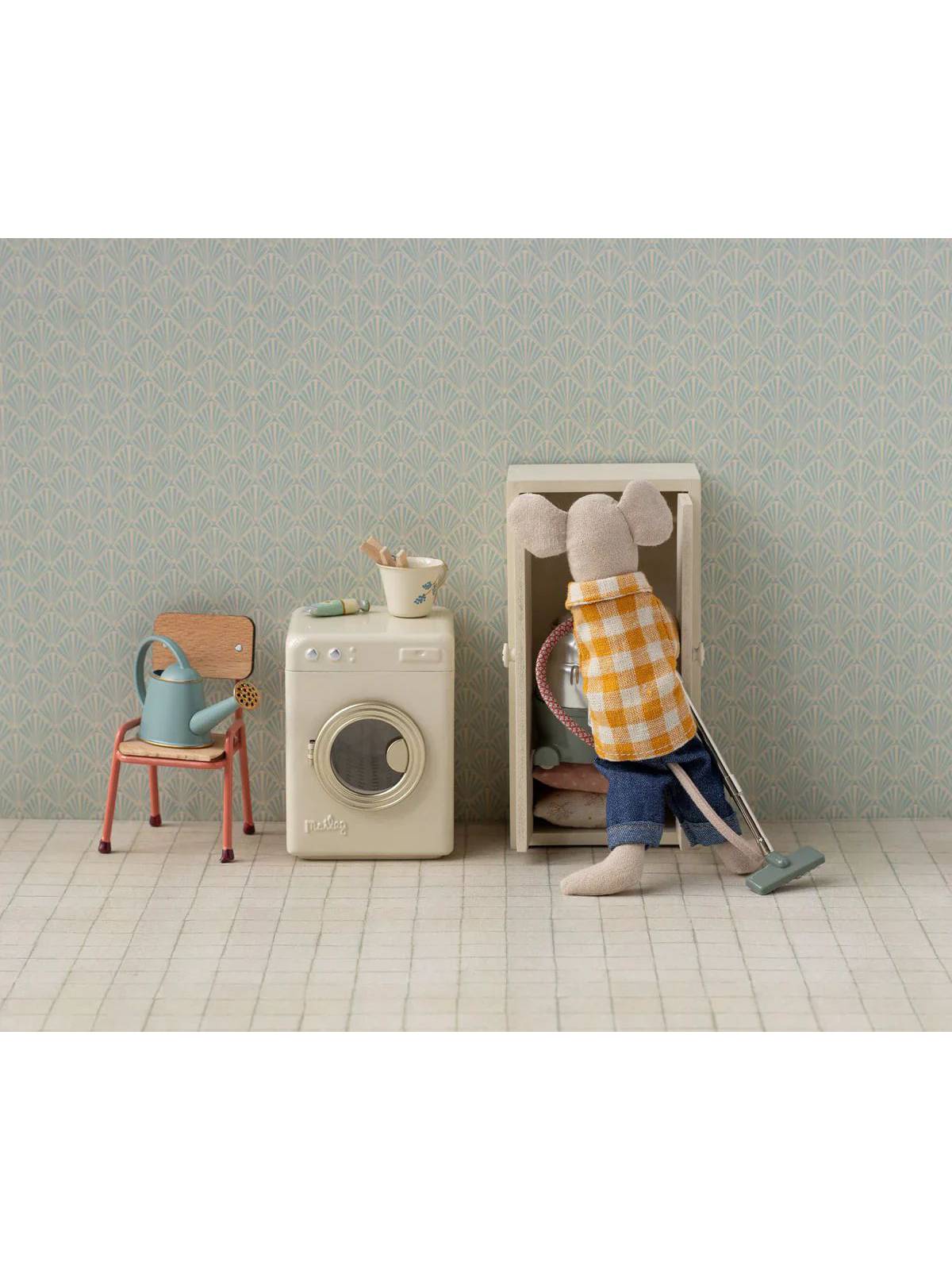MAILEG | Wasmachine, Muis - Gebroken wit